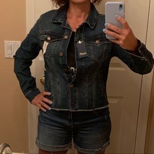 Angels Forever Young jean jacket, size medium